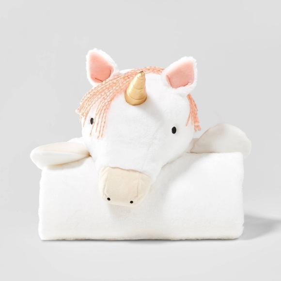 Pillowfort Animal Hooded Blanket - Unicorn - Picture 1 of 8